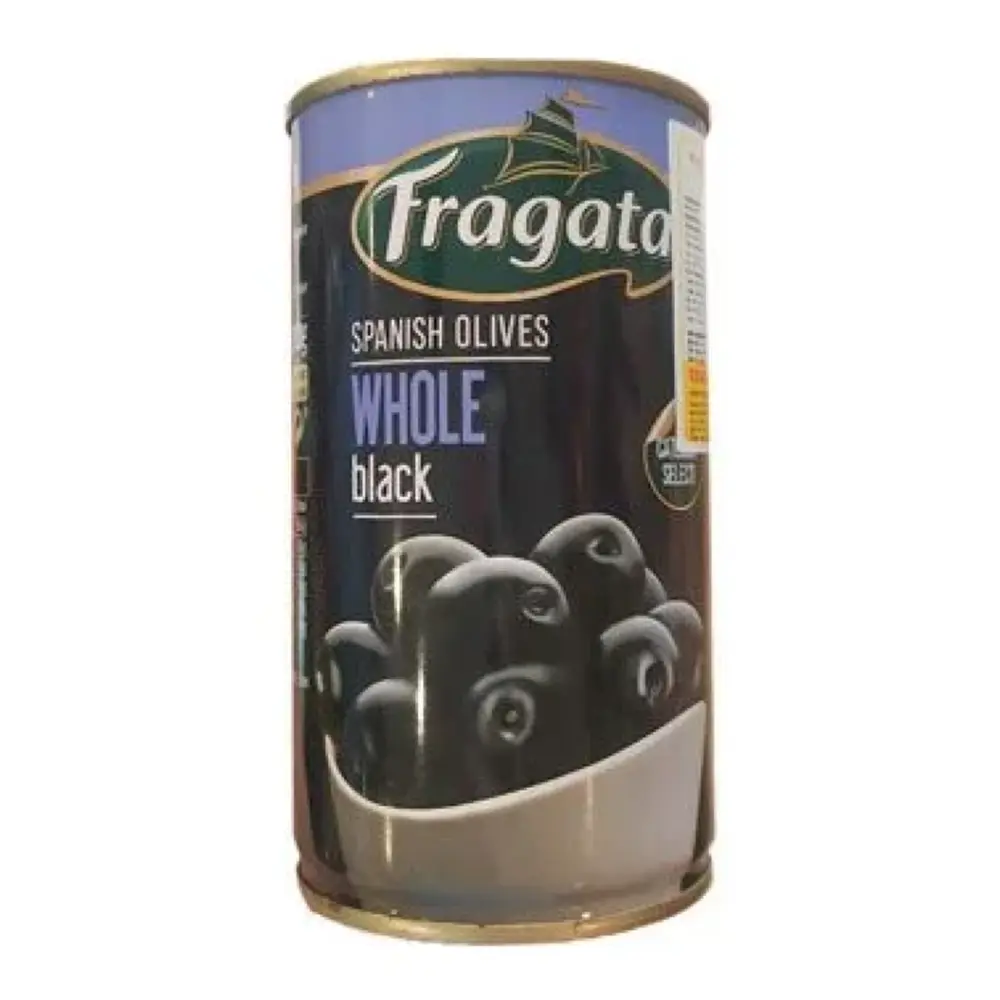 Oliu Đen Tây Ban Nha Nguyên Trái, Spanish Olives Whole Black, Category Select (350g) - FRAGATA